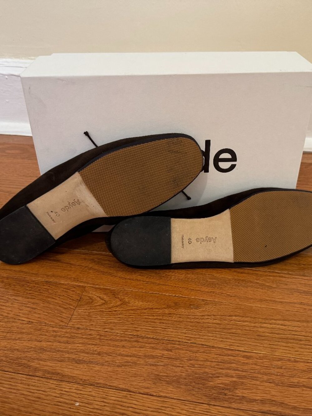 Tiby Moka Suede Ballet Flats - Picture 7 of 8